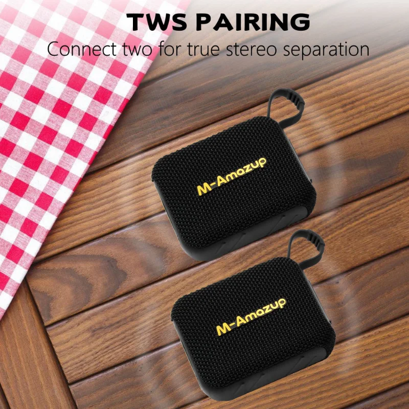 16H وقت اللعب بطارية كبيرة سماعة لاسلكية تعمل بالبلوتوث 5.3 المتكلم TWS التخييم في الهواء الطلق ركوب الدراجات تشغيل تعزيز باس مضخم صوت ستيريو صغير