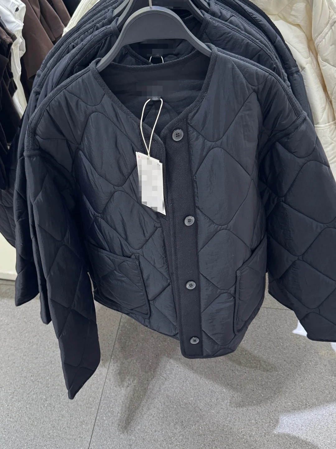 ZARLuvip Autumn Winter Thin Cotton Jaet round Ne ket Decor Women's Clothing Comfortable Casual Sle Long Sve Coat