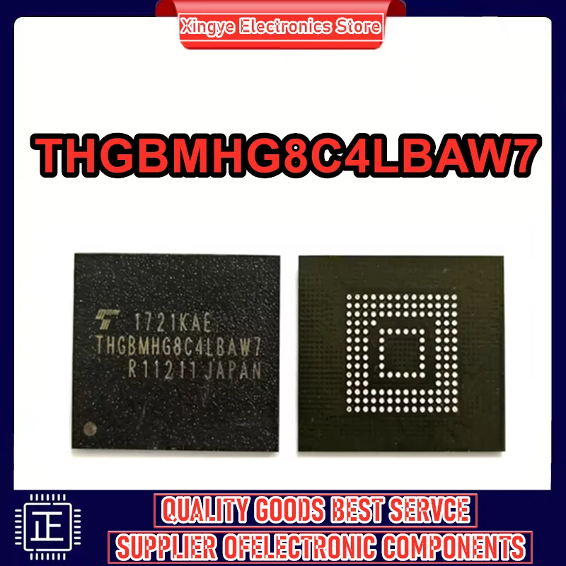 THGBMHG8C4LBAW7 Tail Vertebral BAW7 32GB Industrial Flash EMMC5.1 Version 0-10 IC New Original in stock