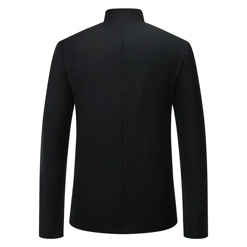 Men\'s Fashion Wedding Embroidery Suit Loose Jacket Black/White influx of men\'s stage party light luxury lapel blazer Eur size M-