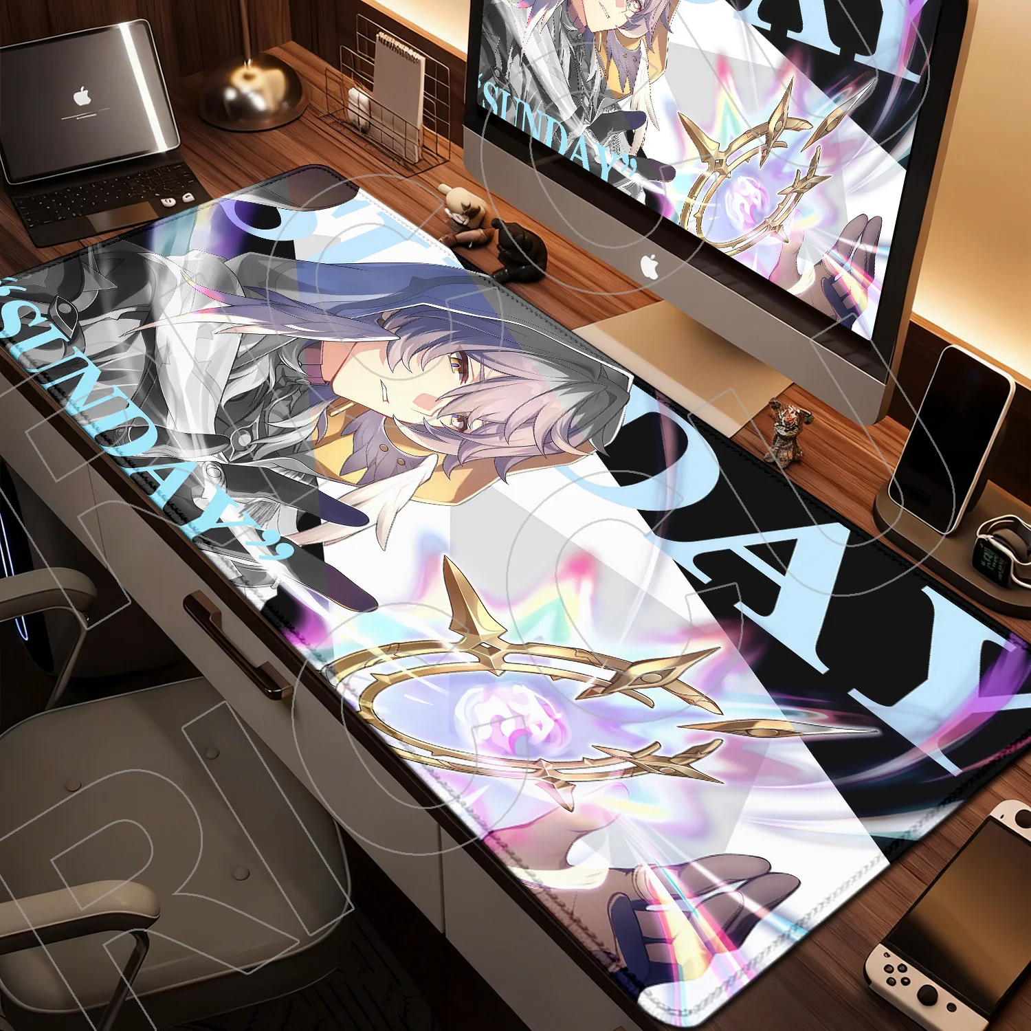 

HD Anime Hentai Mouse Pad Gaming Phainon Honkai Star Rail Sunday Computer Accessories Mousepad Stitch Edge Keyboard XXL Desk Mat