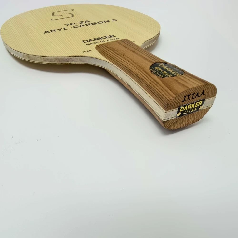 7P-2A ARYL-Carbons Tischtennisschläger Offensiver Ping-Pong-Schläger Hinoki Woods Serie für Schlägersportarten – Detail 4