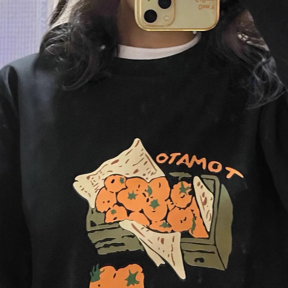 Sweater Women Sweatshirt 2025 Autumn Winter New Women's Loose Round Neck Sweatshirt Fleece Lined Thickened American Pullover Top