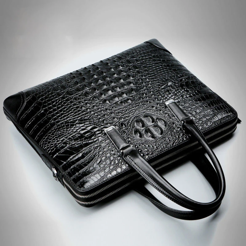 2024 neue Luxus Pu Leder Business Alligator Herren Aktentasche männliche Umhängetasche Männer Messenger Laptop Design Computer Tasche