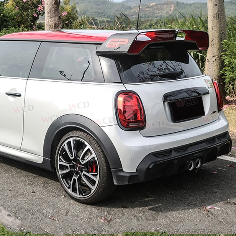 Rear Spoiler Roof Wing For Mini Cooper F55 F56 JCW Carbon Fiber Tail Gate Trunk Lid Flap Window Trim Splitter Lip GP Style