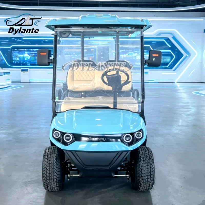 Custom 2 4 6 Seater Chinese Electric Golf Buggy Car 48/60/72V Lithium Electric Golf Cart 10-Inch Vertical Multimedia Screen