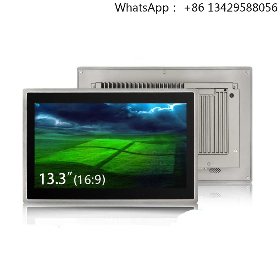 Industrial Widescreen 13.3 Inch RJ45 Touch Screen Panel PC Anti Magnetic Interference Support Win11 Android Linux Ubuntu IP65