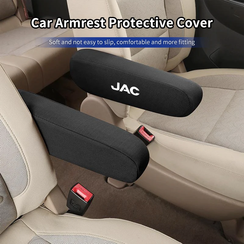 2pc Car Seat Armrest Cover Armrest Protector Interior Accessories For JAC Refine J3 J4 J7 JS3 JS4 KR1 S2 S3 S4 S5 S7 Vapour T8
