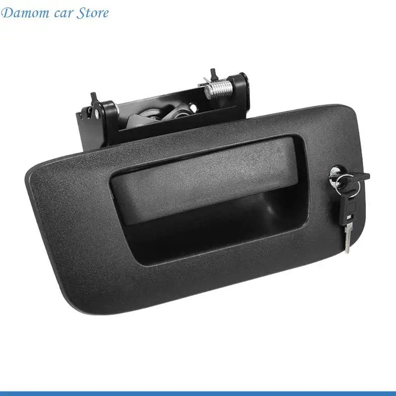 A2UC Cargo Box Access Handle 22755305 with Lock for 2007-2013 GMT900 Pickups, Black Tailgate Repair Assembly for Routine Truck
