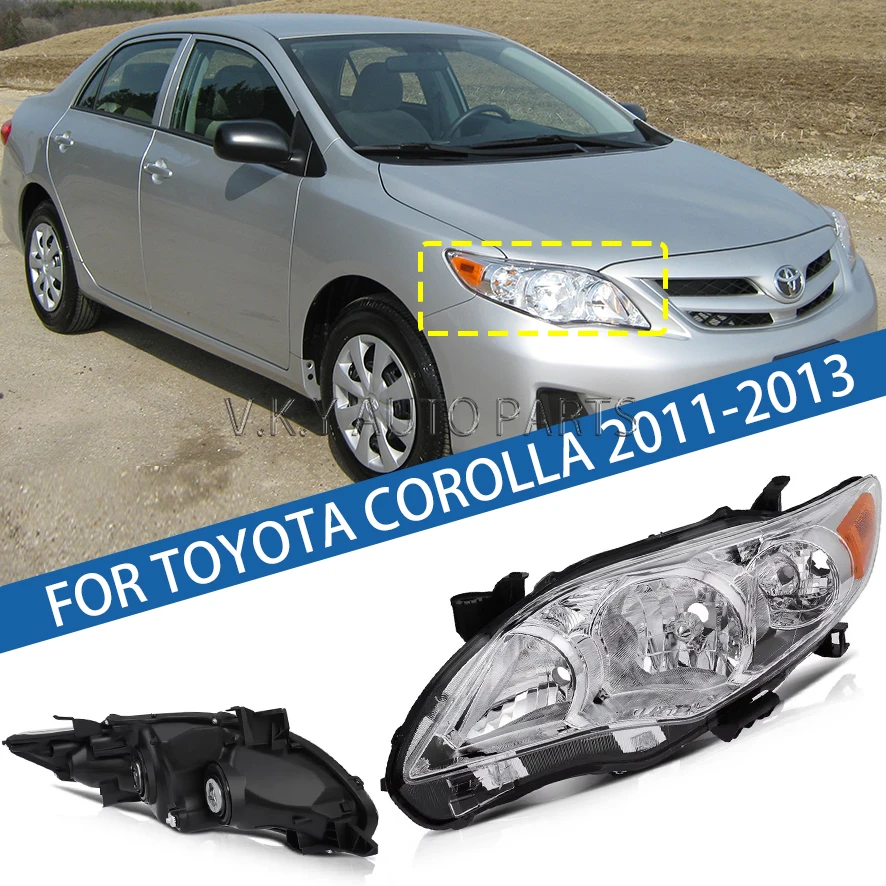 

For Toyota Corolla 2011 2012 2013 Front Bumper Head Light Headlamp Driving Headlight Turn Signal Light