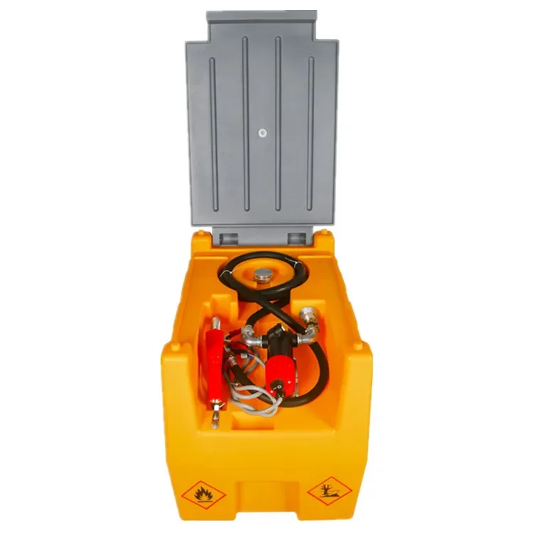 240 liters plastic oil tank cart with fuel gun fuel pump fuel pipe