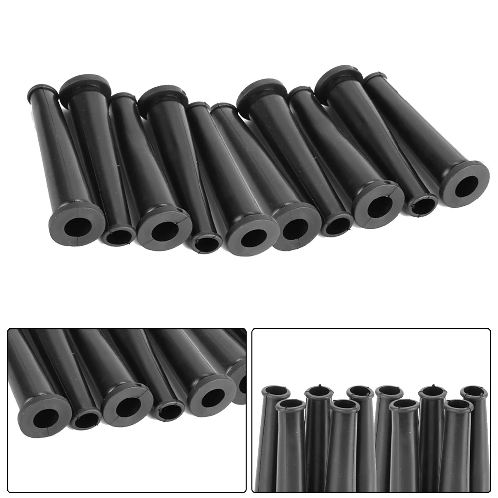 10pcs/set 9mm Black Rubber Wire Protector Cable Sleeve Boots Covers For Angle Grinder Power Cord Protective Power Tool