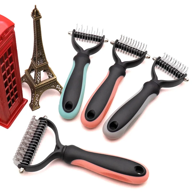 Pet Accessories Dog Brush Comb Hair Remover Knot Buster Cat Comb Grooming Care Brushes For matted Long Hair and Short Hair Curly