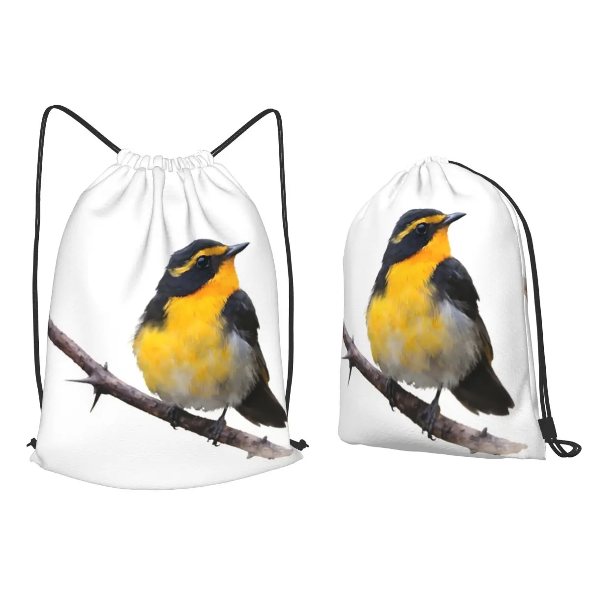 

Ryukyu Flycatcher (Ficedula Owstoni) Backpacks Casual Drawstring Bags Sports Bag Book Bags for Man Woman Students