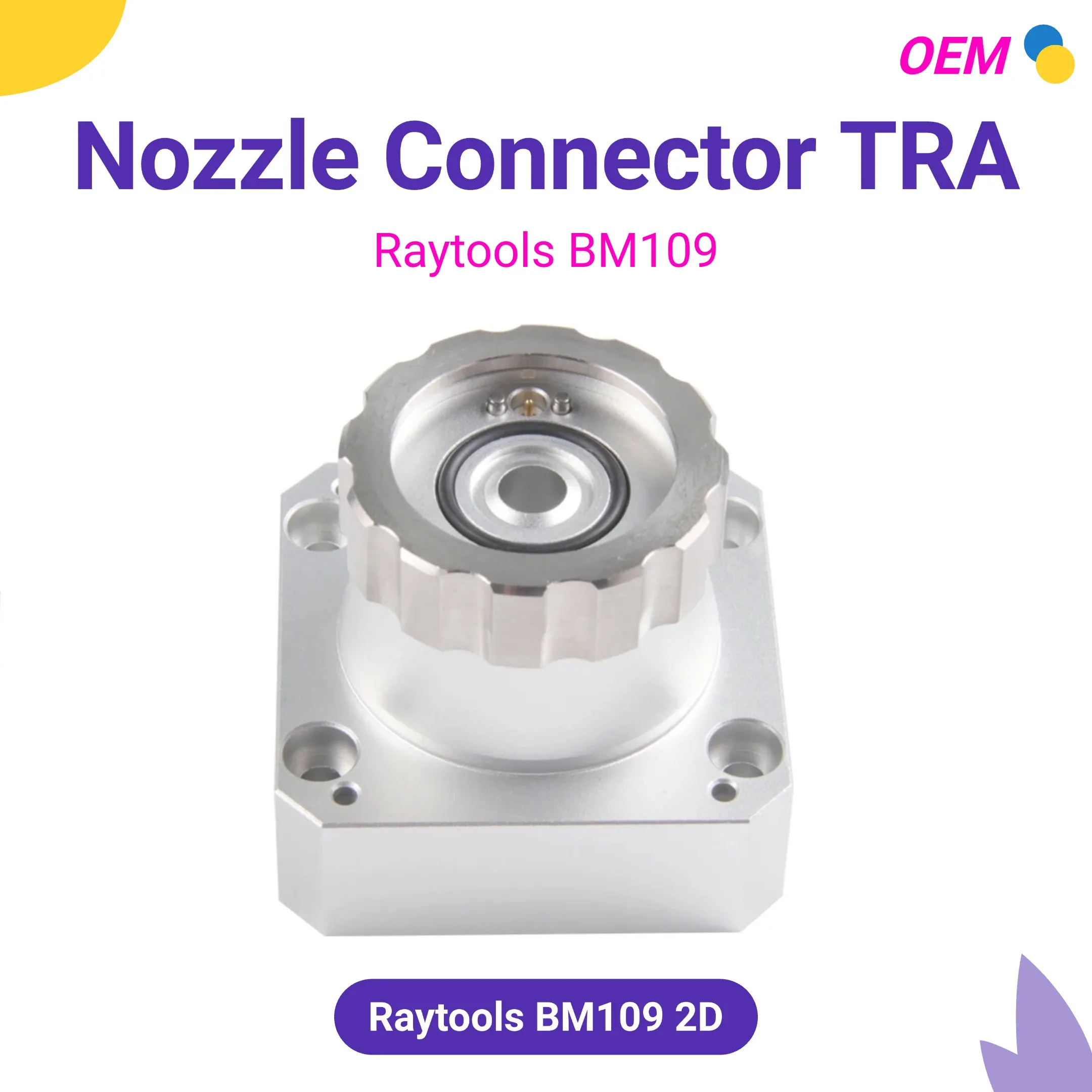 หัว Raytools BM109 2D เลเซอร์อะไหล่เชื่อมต่อหัวฉีด TRA เครื่องบินสําหรับ Raytools BM109 เส้นใยตัดหัว 1.5KW D32 เซรามิค