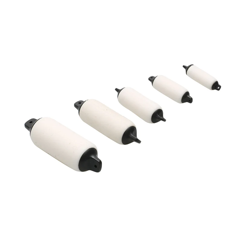 2PCS ABS/Silicone Crash Column Simulation Assembled Boat Model White Collision Bumping Post 20x8/22x10/29x12/34x15/38x18mm