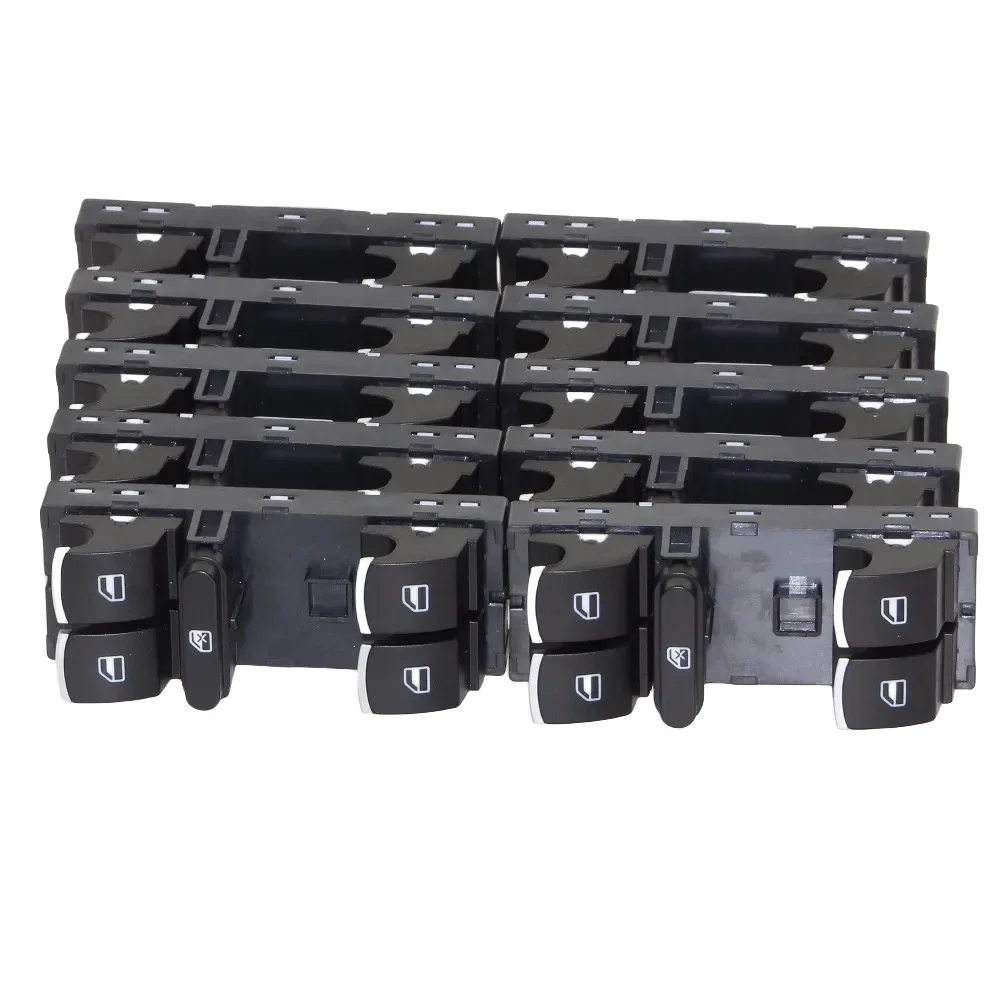 10 PCS  OEM Chrome Driver Side Master Window Switch For VW Jetta 5 Golf MK6 GTI Passat B6/3C Rabbit 5ND 959 857 5K4959857