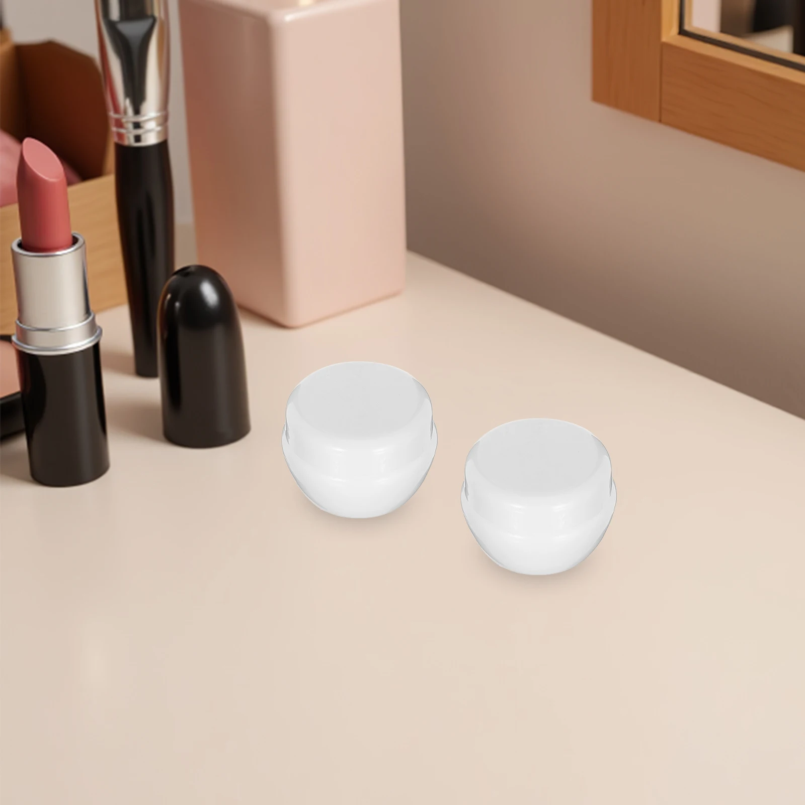 

15 Pcs Mushroom Cream Jar Makeup Sample Containers Small Plastic Jars Comestic Lip Scrub Moisturizer Fragrance Travel