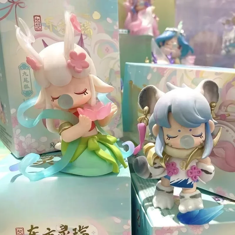 

Hot Original Auspicious Eastern Spirit Beast Action Figures Model Doll Festival Collectible Figurines Birthday Gifts Cute Toys