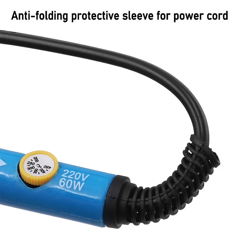 Fer à souder électrique à température réglable 110V/220V 60W, fer à souder professionnel, crayon thermique, outil de réparation de soudage