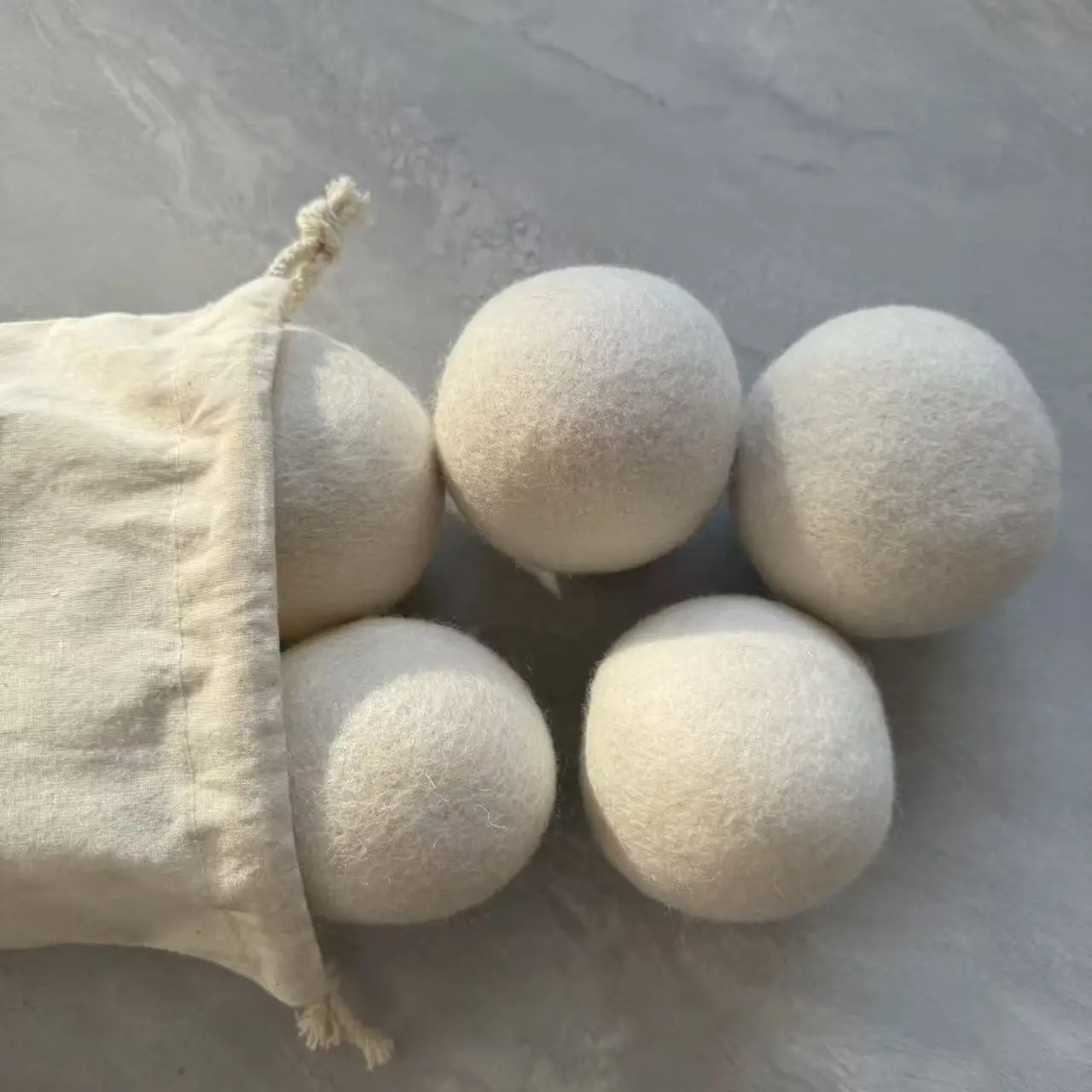 SGS Washing Machine Reusable Wool Balls Quick Drying Anti-tangling Laundry Balls Dryer Anti-static Balls