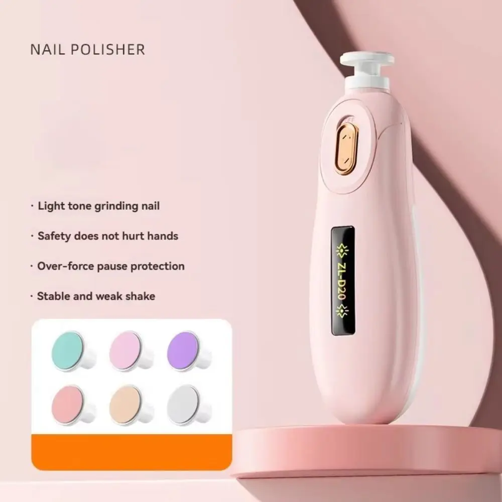 ที่มีประสิทธิภาพไฟฟ้าเล็บเด็กTrimmer 6 หัวบดเด็กเครื่องบดเล็บเด็กความปลอดภัยเงียบทารกแรกเกิดเล็บClippersทารก