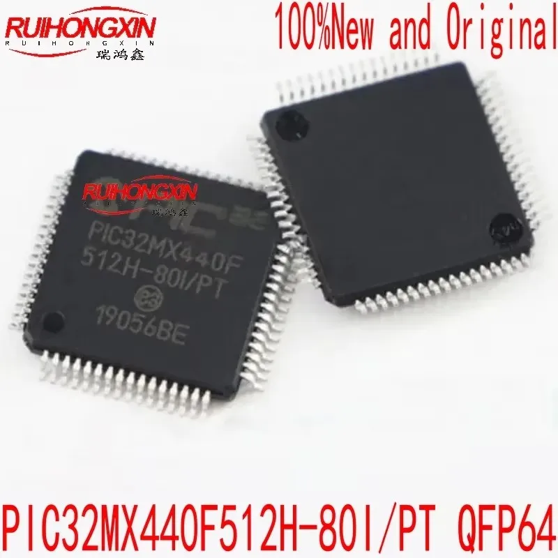 Brand new original genuine PIC32MX440F512H-80I/PT QFP-64 microcontroller chip in stock