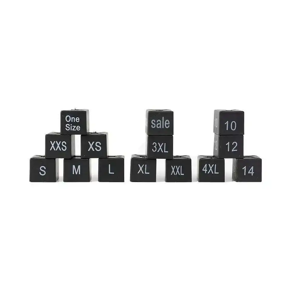Black XXS XS S M L XL XXL 3XL 4XL Sale Size Marker Black Cube For