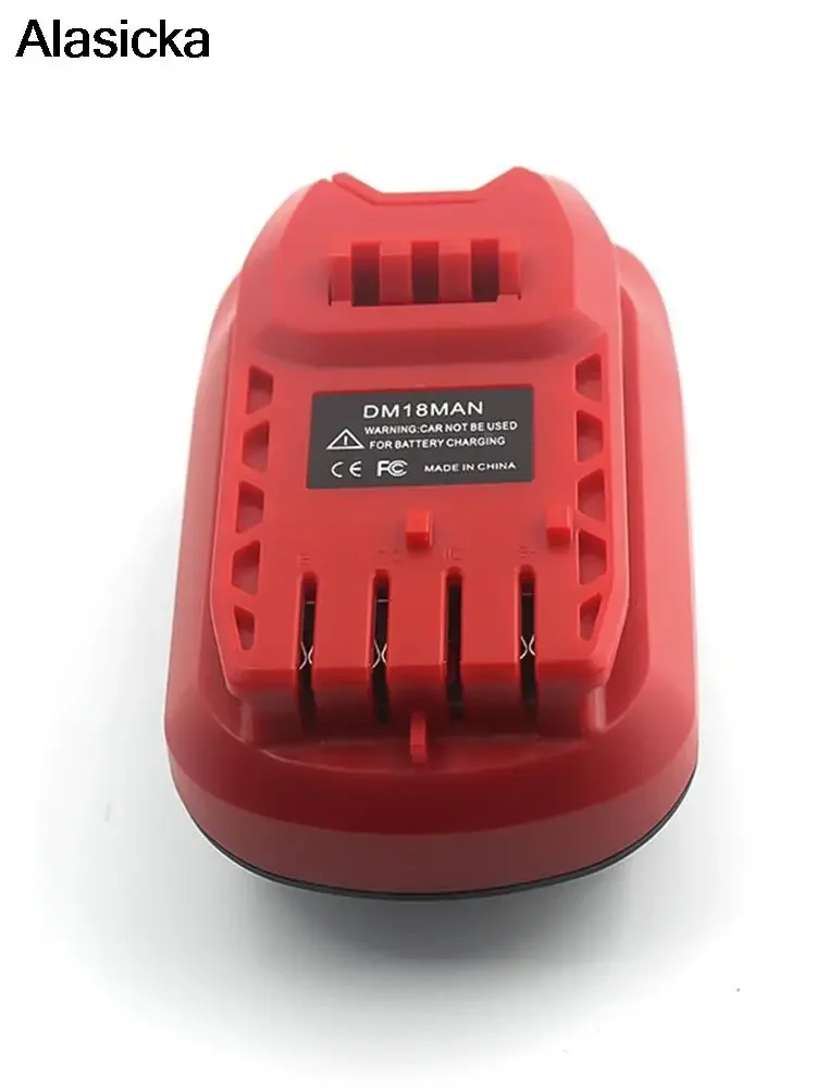 Adaptor DM18MAN alat nirkabel 20V/Milwaukee 18V pengrajin konversi baterai Lithium 20V