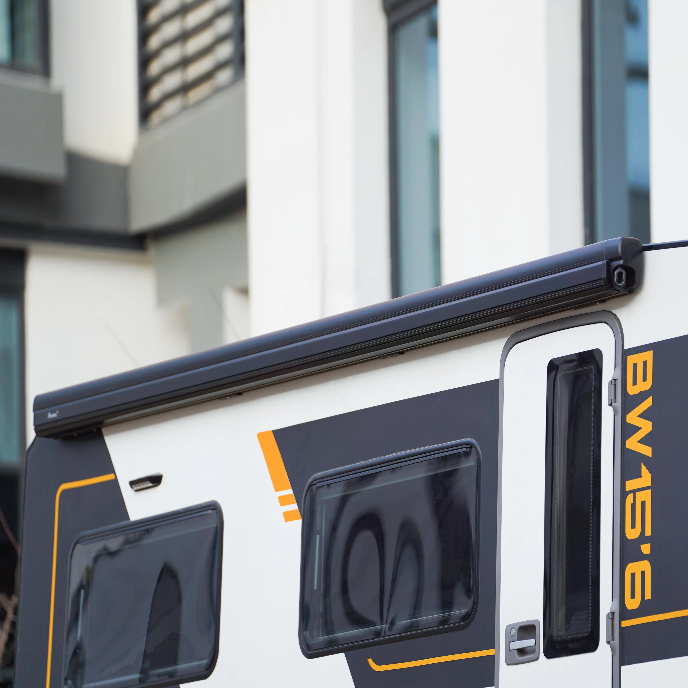 Awnlux W5500 Retractable RV Awning Manual Motorized With 100% Waterproof PVC Fabric Motorhome RV Caravan Awning
