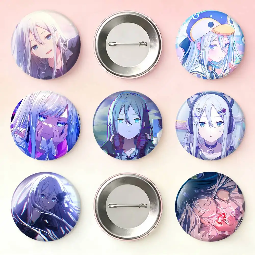 

P-Project S-SEKAI Kanade Yoisaki Laser Badge Applicable For Backpack Clothes Hats Decor Creative Accessories