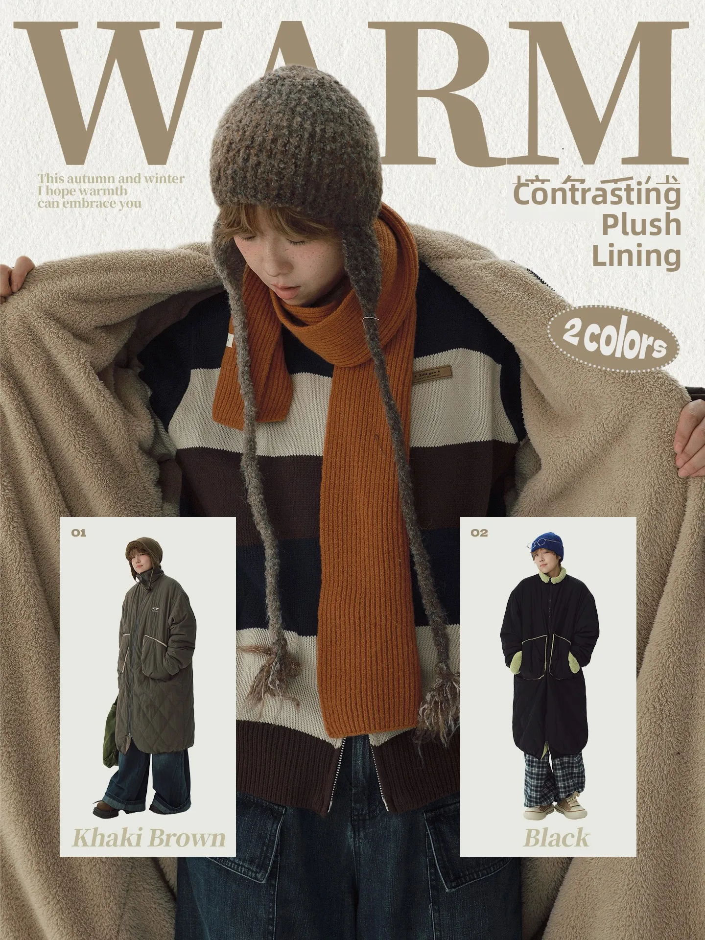 

STILLYOU Thi, теплый воротник-стойка, цвет Blo Plu, сшитая текстура, длинные женские свободные хлопковые туфли Jaet Street Sle, застежка-молния