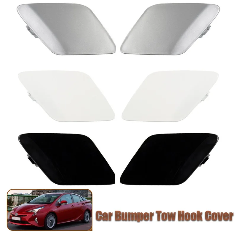 

Для переднего бампера Toyota Prius 16-18, левые и правые чехлы для прицепов, чехлы для буксирных крючков, спасательные накладки