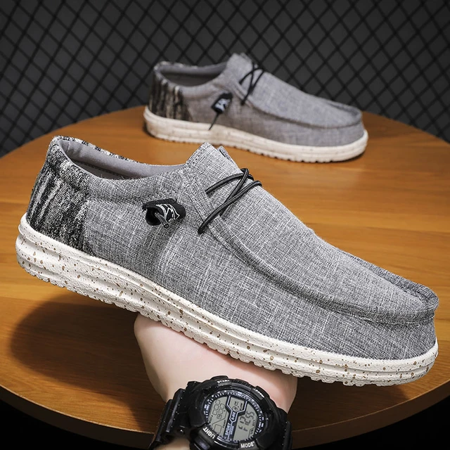 Mens canvas deck shoes best sale