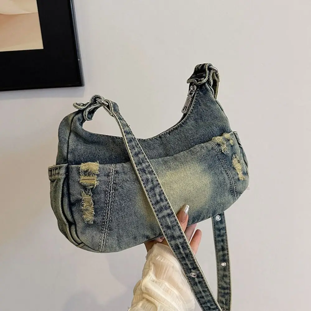 مزاجه عارضة كاوبوي زلابية حقيبة النمط الأمريكي الرجعية عارضة تحت الإبط حقيبة المتناثرة حزام قابل للتعديل حقيبة يد سيدة