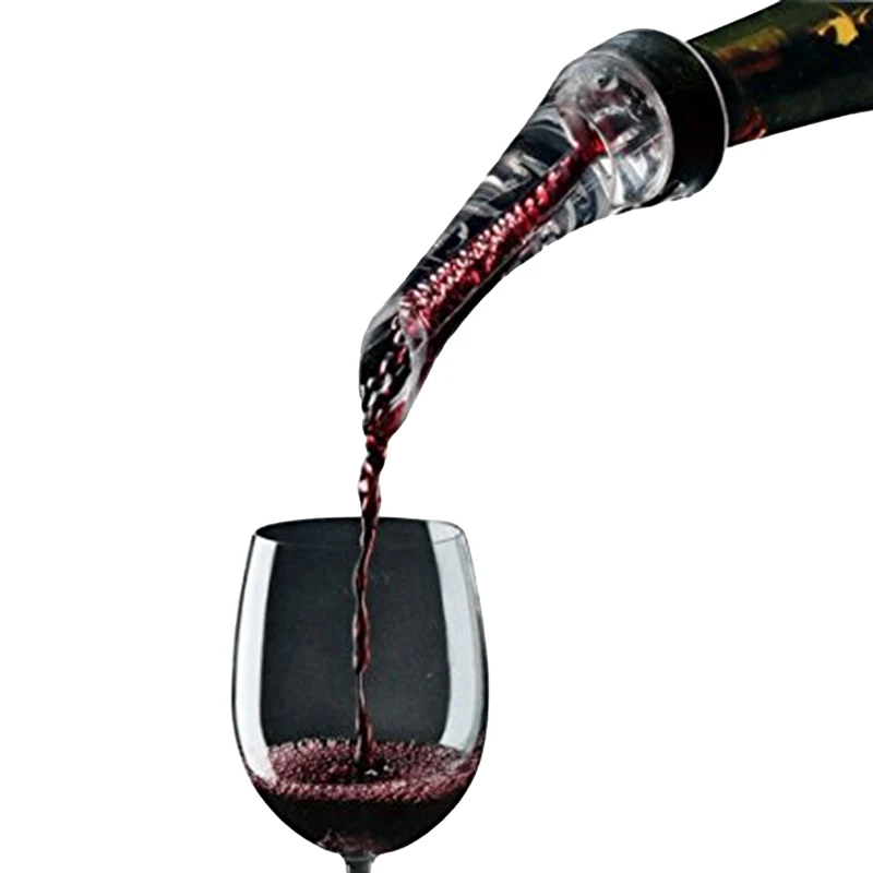 Acrylic Wine Decanter Red Wine Aerating Pourer Spout Decanter Wine Aerator Quick Aerating Pouring Tool Pump Portable Filter