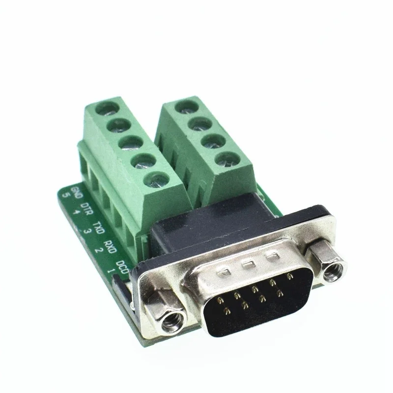 D-SUB 9pin DB9 Male Female Adapter Signals Terminal Module RS232 Serial To Terminal DB9 Connectors