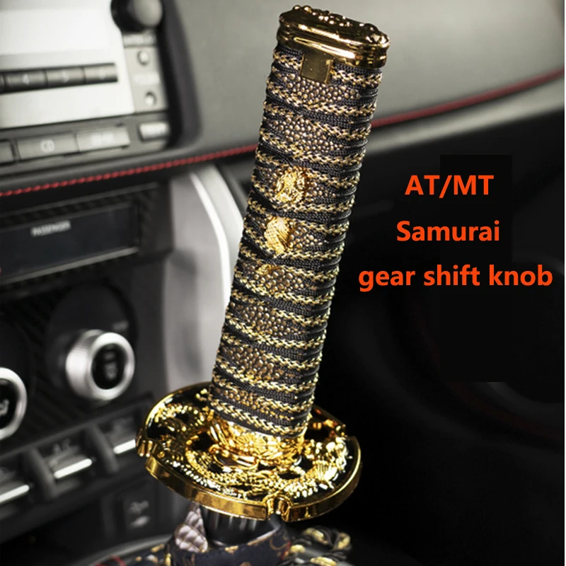 

shift knob shifter universal Aluminium shifter handle gear shift knob Samurai car gear knob 20cm JDM modified car decor parts