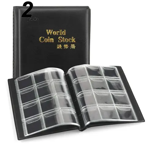 동전 수집가용 120 포켓 앨범 북, 동전 수집용 수집가 정리함, 집 장식 앨범, 동전 앨범 홀더