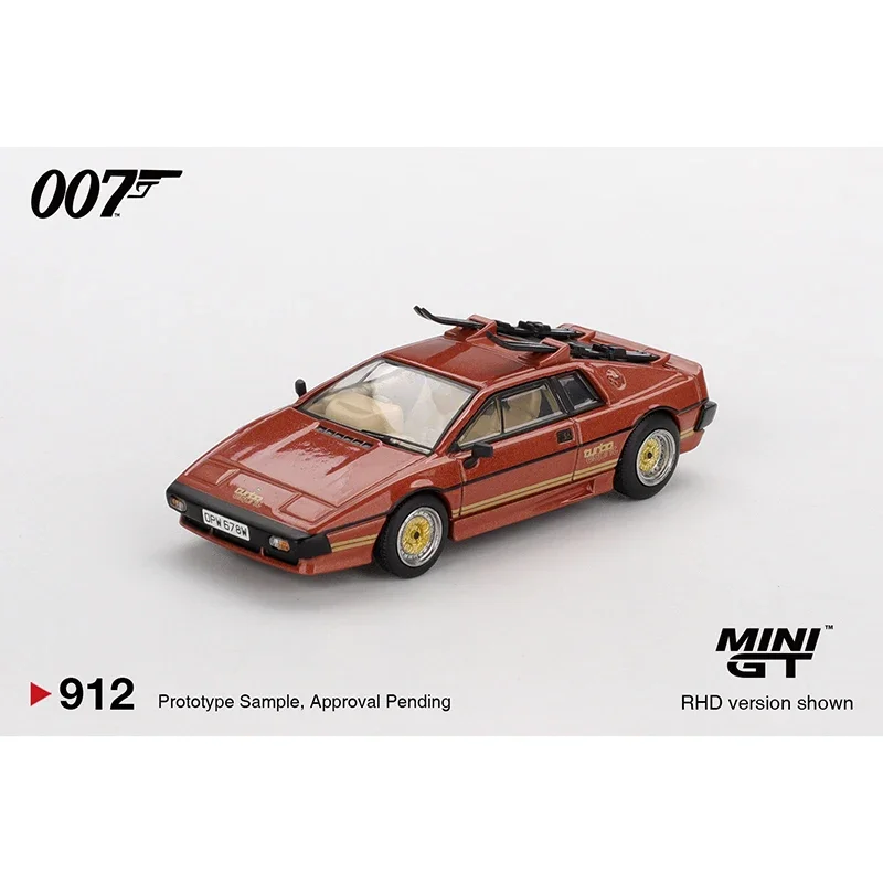 PreSale MINIGT 1:64 912 لوتس إسبريت توربو النحاس النار المعدني 007 دييكاست نموذج سيارة جمع اللعب #3