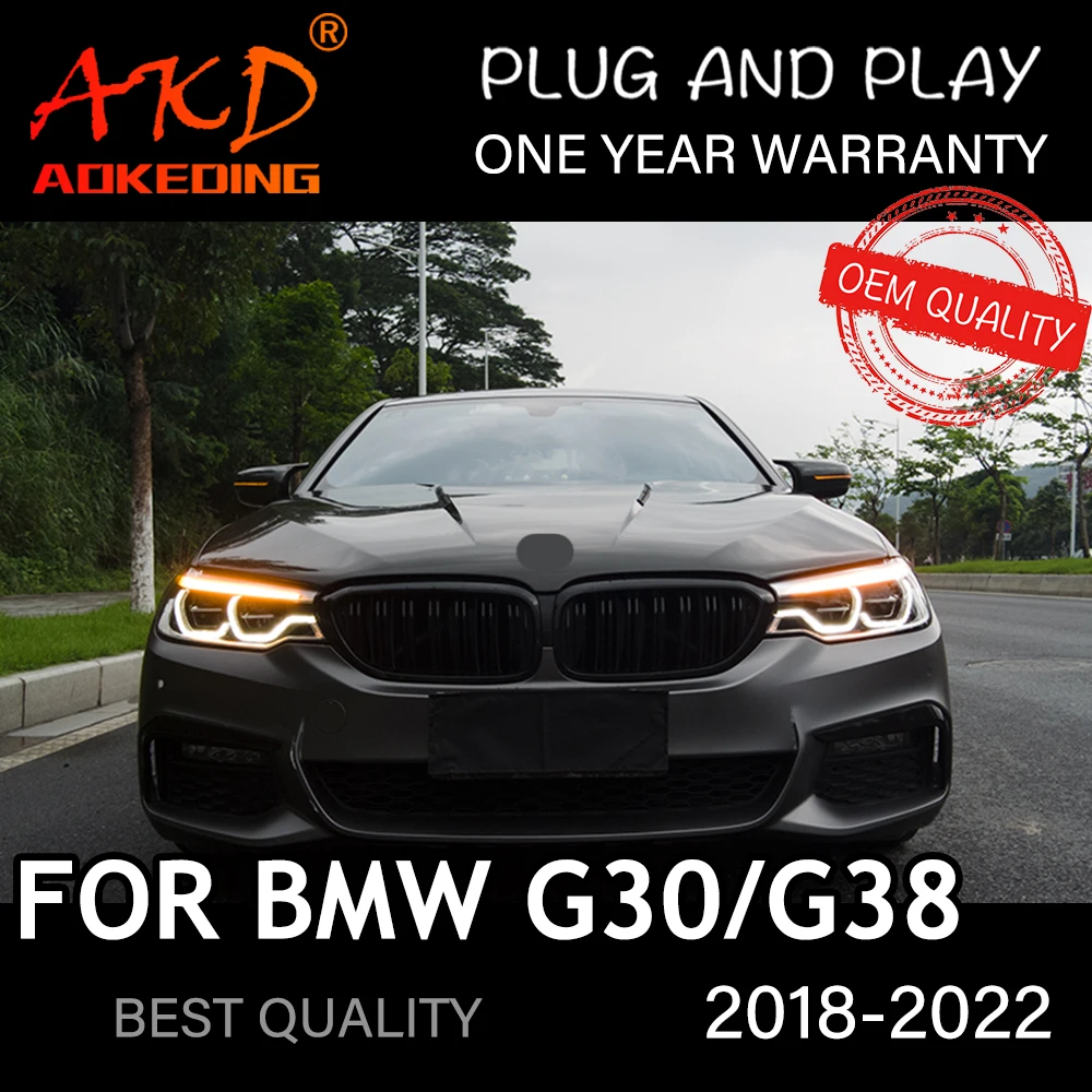 Reflektor do samochodu BMW G30 2018-2022 M5 LCI typu автомобильные товары LED DRL Hella soczewki ksenonowe Hella H7 G38 akcesoria samochodowe