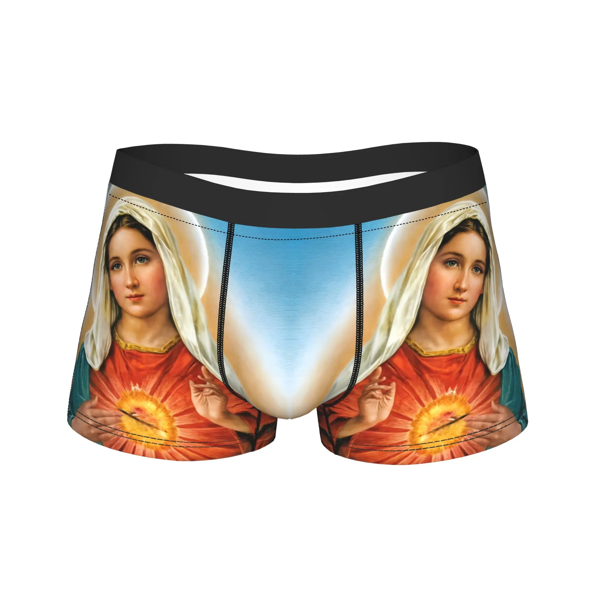 

Jesus Prayer Theme (3) Underwear Soft Trend Panties Custom DIY Boxer Brief For Men 3D Pouch Plus Size Boxer Shorts