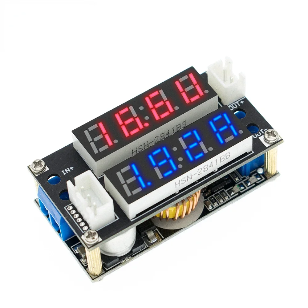 2 in 1 XL4015 5A Adjustable Power CC/CV Step-down Charge Module LED Driver Voltmeter Ammeter Constant Current Constant Voltage