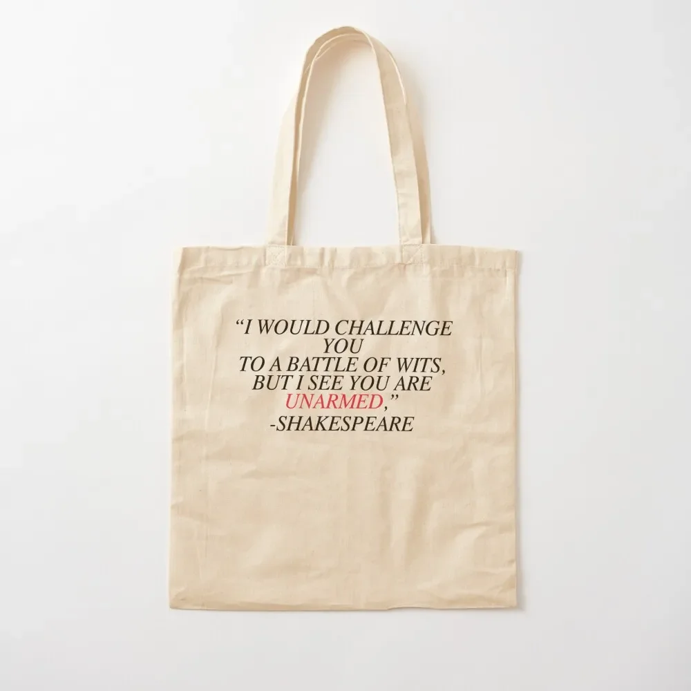 

Shakespeare-Battle of Wits Tote Bag Cloth bags Custom bag personalized tote Tote Bag