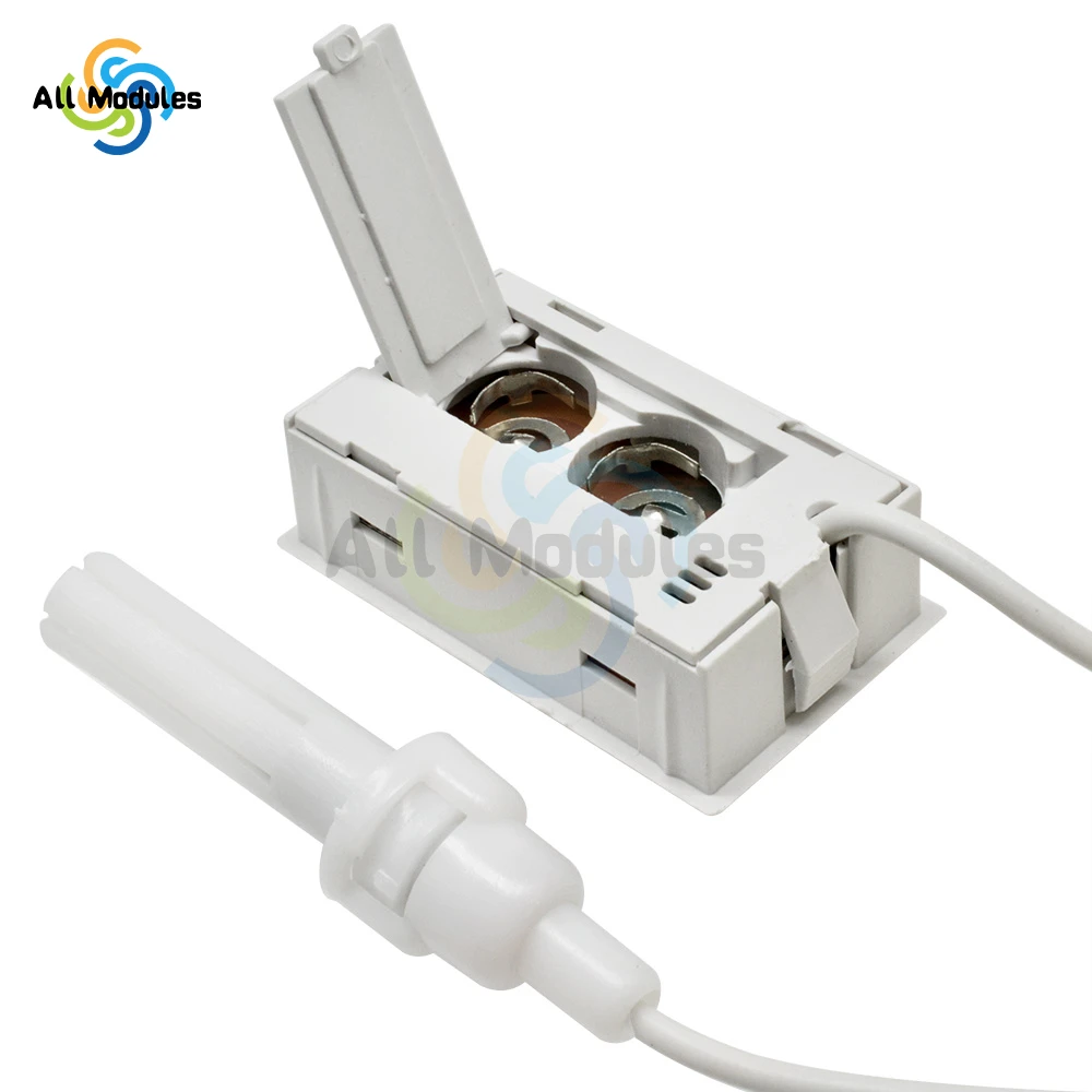 Mini Digital LCD Indoor Convenient Temperature Sensor Humidity Meter Black White Thermometer Hygrometer Gauge with Sensor Probe