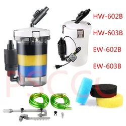 SUNSUN  HW-602B HW-603B Super Quiet 6W 400L/H Aquarium Fish Tank External Filter Canister Outer filtration system EW602B EW603B