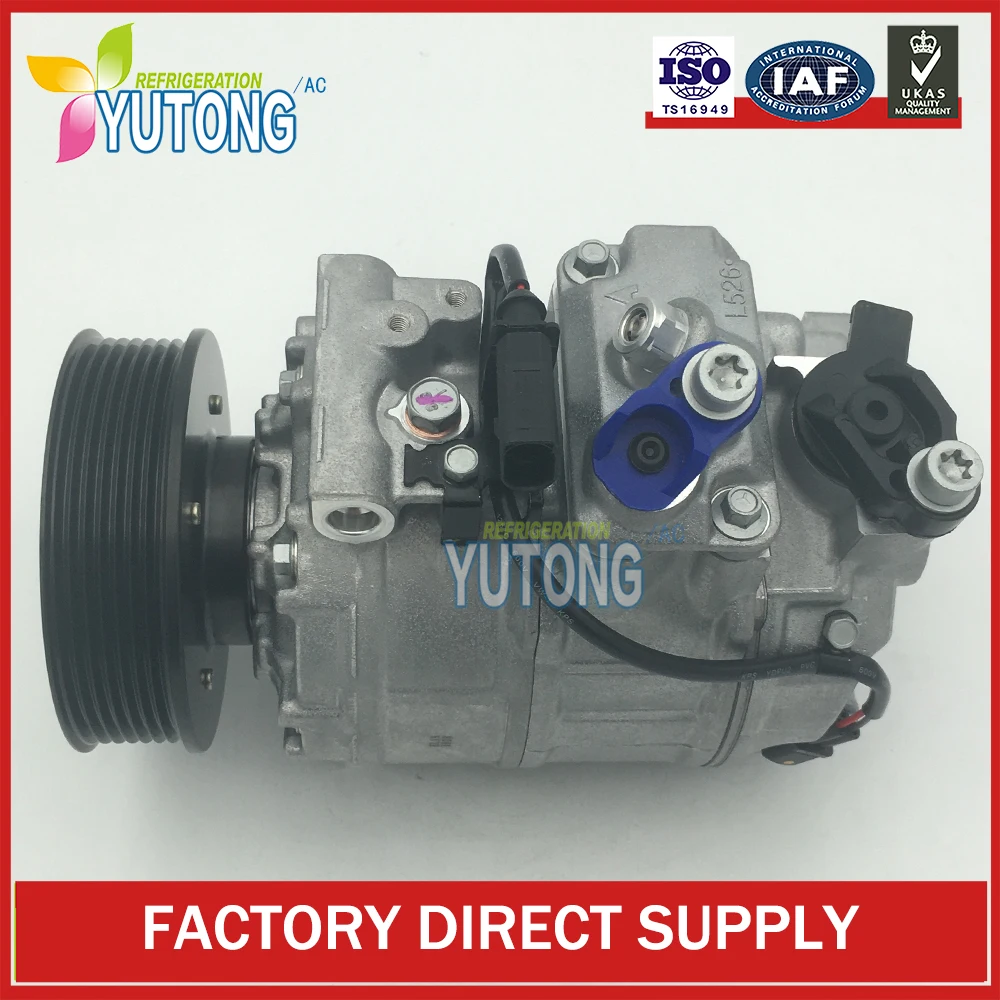 7SEU17C AC Compressor for AUDI Q7 3.6L for Porsche Cayenne 7L6820803L 7L6820803S 7P0820803M 447150 2430 447190 4350 447190 7596