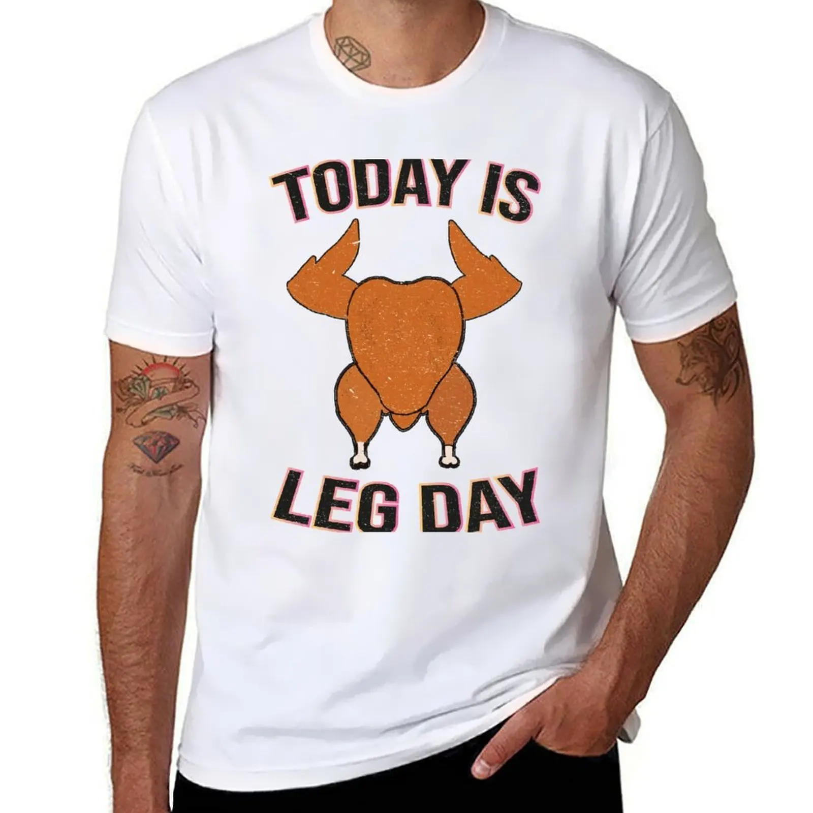 

happy thanksgiving 2021 today is leg day Mask T-Shirt funny t shirts cotton cotton t shirts man 100% T-Shirt
