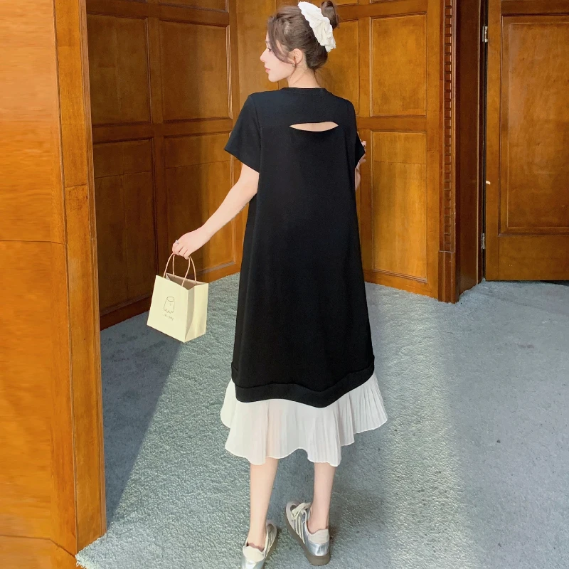 Nieuwe 2026 Zomer vrouwen T-Sh - Korean Style A Line Shirt Dress recensie en prijs