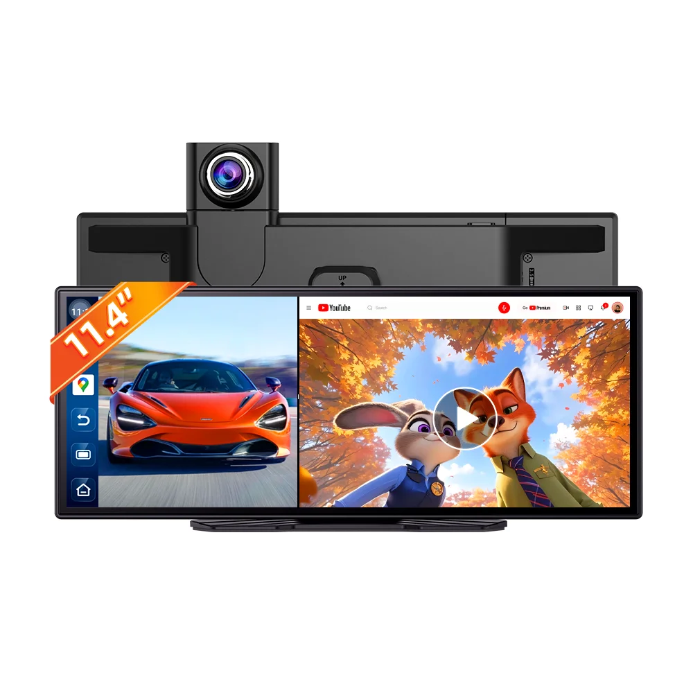 Imagebon Android 15 11.4" P70 Plus Gemini AI Videorecorder Draadloze Carplay Android Auto GPS Nachtzicht 24H Parkeermonitor - afbeelding 2
